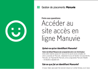 Gestion de placements Manuvie, foire aux questions sur Accès en ligne Manuvie