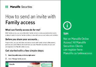 How to send a Family access invite